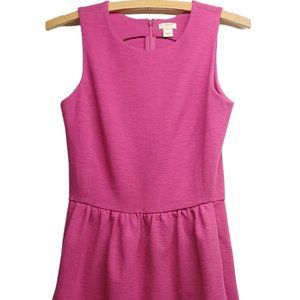 J.CREW DRESS, PINK, HEAVY COTTON, POCKETS, SIZE XXS